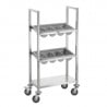 Cutlery Trolley in Stainless Steel - Bartscher