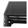 Square Black Steel Bistro Table - W 668 x D 668 mm - Bolero
