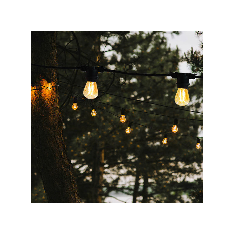 Guirlande Ljus Utomhus med Glödtrådslampa Anslutningsbar - Link Me Light - Lumisky