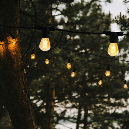 Outdoor String Lights with Connectable Filament Bulbs - Link Me Light - Lumisky