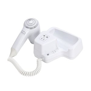 Väggmonterad Hårtork 1100 W Vit — Hotell & Spa