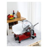 Professional Red Gravity Ham Slicer 220 mm - Dynasteel