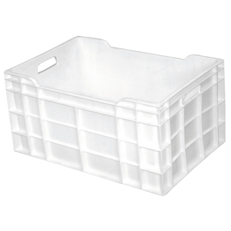 Caisse 600 x 400 Pleine 60 L Blanc - Gilac