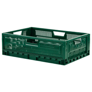 Folding Stackable Crate 600 x 400 - 36 L - Green