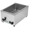 Professional GN 1/1 bain-marie with drain - Dynasteel