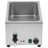 Bain-Marie Pro GN 1/1 20 L 1200 W Rostfritt stål med Avlopp