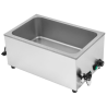 Bain-Marie Pro GN 1/1 20 L 1200 W Inox avec Vidange