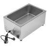 Bain-Marie Pro GN 1/1 20 L 1200 W Inox avec Vidange