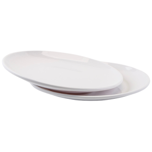 Rund Tallrik Melamin Ø 17,7 cm Vit - Set om 10
