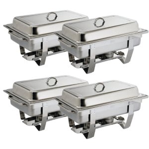 - Set med 4 Chafing Dish Milan GN 1/1 - Olympia