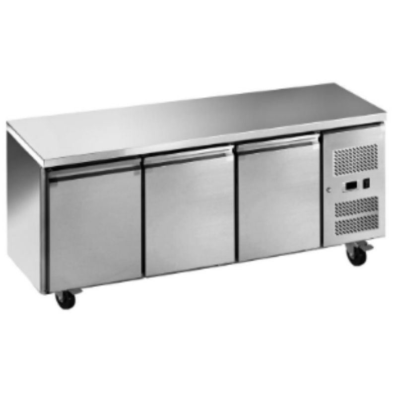 Positive Refrigerated Table Depth 600 - 3 Doors - Refurbished