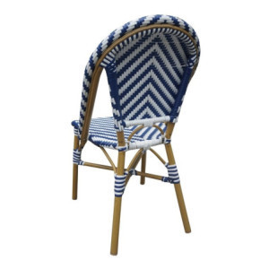 Parisian Style Blue Rattan Chair - Set of 2 - Bolero
