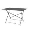 Table de Terrasse Pliable Noire - 1100 x 700 mm - Bolero
