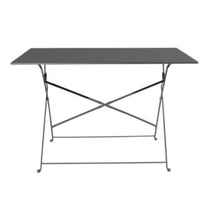 Black Folding Terrace Table - 1100 x 700 mm - Bolero