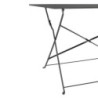 Table de Terrasse Pliable Noire - 1100 x 700 mm - Bolero