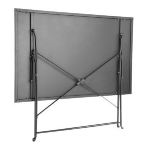 Black Folding Terrace Table - 1100 x 700 mm - Bolero