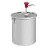 Stainless Steel Push Sauce Dispenser - 5 L - Gastro M