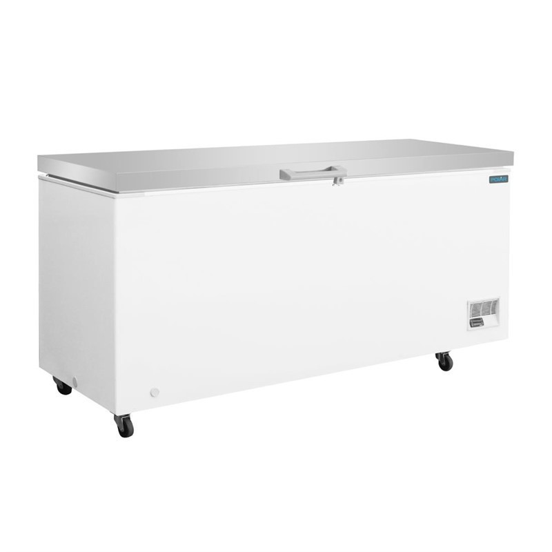 Congélateur Coffre avec Couvercle Inox - 587 L - Polar