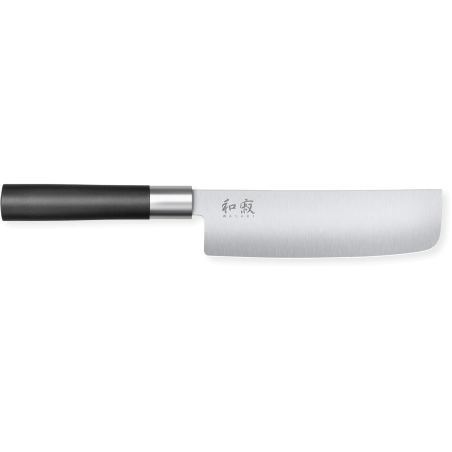Nakiri Wasabi Black Knife 16.5 cm - Exceptional cutting quality, tradition and modernity, brand KAI.