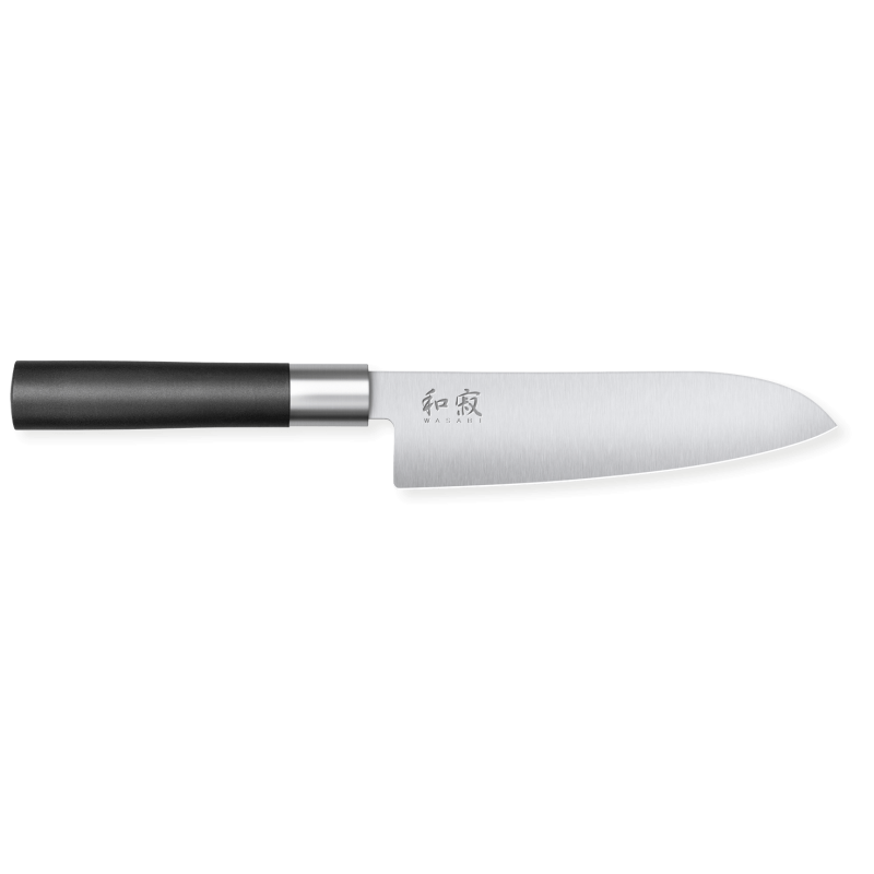 Kniv Santoku Kai Wasabi Black 16,5 cm - Precis och mångsidig skärning