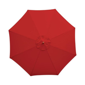 Punainen pyöreä aurinkovarjo - 2,5 m - Bolero