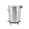 Rostfri Soptunna med Pedal - 50 L - Dynasteel