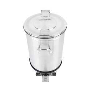 Ruostumaton teräksinen roskakori polkimella - 50 L - Dynasteel