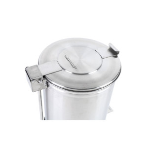 Stainless Steel Trash Can with Pedal - 100 L - Dynasteel