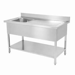 Upota 1 allas selkänojalla ja hyllyllä - L 1400 x S 700 mm | Dynasteel