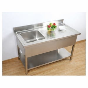 Upota 1 allas selkänojalla ja hyllyllä - L 1400 x S 700 mm | Dynasteel