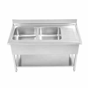 Kaksi allasta selkänojalla ja hyllyllä - Vankka ja toimiva | Dynasteel