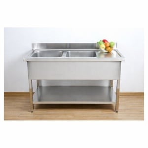 Kaksi allasta selkänojalla ja hyllyllä - Vankka ja toimiva | Dynasteel