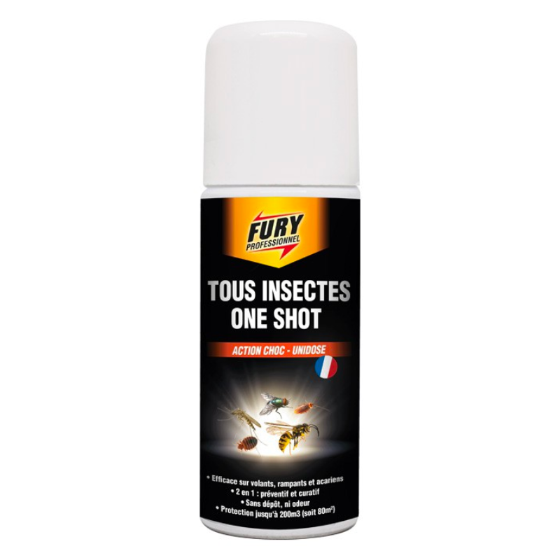Bomb Action Shock Flying, Crawling and Mites - Single dose 200ml - Brand Fury
