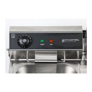 Ammattimainen Dynasteel-rasvakeitin - 2 x 10 L | Tilavuus 20 L | Ruostumaton teräs | Teho 2 x 3000 W