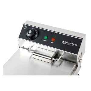 Ammattimainen rasvakeitin 10 L 3000 W Ruostumaton teräs — Termostaatti