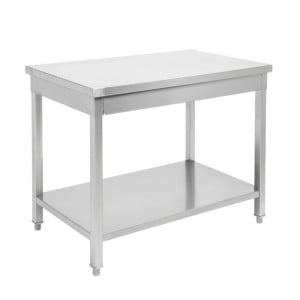 Table Inox avec Etagère - P 600 mm - L 1200 mm - Dynasteel