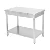 Bord Inox 1200x700 mm med Nedre Hylla — Pro CHR