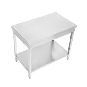 Bord Inox 1200x700 mm med Nedre Hylla — Pro CHR