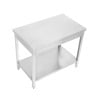 Bord Inox 1200x700 mm med Nedre Hylla — Pro CHR