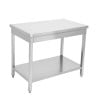 Bord Inox 1200x700 mm med Nedre Hylla — Pro CHR