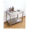 Bord Inox 1200x700 mm med Nedre Hylla — Pro CHR