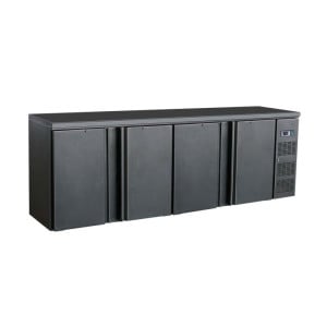 Arrière Bar Réfrigérée Noir 4 Portes - 698 L | CombiSteel