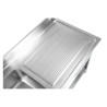 Plonge Inox 1 Bac 1200x600 mm, Droppbricka Höger, Stänkskydd