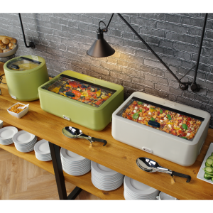 Chafing Dish UNIQ Grön - GN 1/1 - 4 L | HENDI - Professionell Buffépresentation