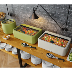 Chafing Dish UNIQ Vihreä - GN 1/1 - 4 L | HENDI - Ammattimainen buffet-esittely