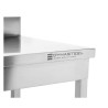 Stainless Steel Table 1000x600 mm Backsplash and Lower Shelf