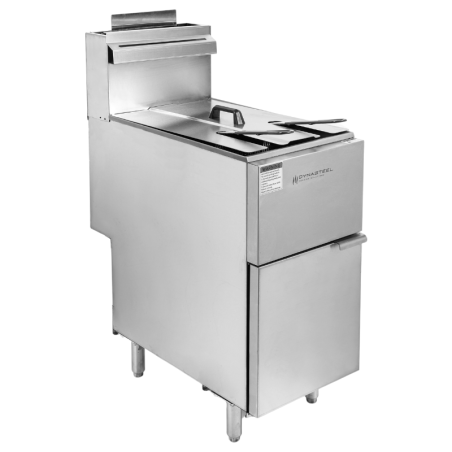Gasfritös 23 L - Omkopplingsbar | Dynasteel - Enkel tank, brännare, propangas, stadsgas | Restaurang, Fri leverans
