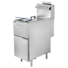 Gas Fryer 23 L - Switchable | Dynasteel - Single tank, burners, propane gas, natural gas | Catering, Free delivery