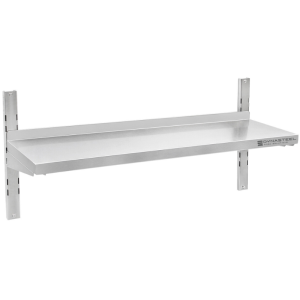 Stainless Steel Wall Shelf on Brackets - L 1200 x D 300 mm - Dynasteel