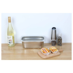 Gastro GN 1/4 Stainless Steel Tray - Depth 100 mm - 2.8 L - Dynasteel